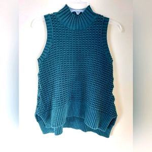 French Connection Mock-neck Sleeveless Sweater Top